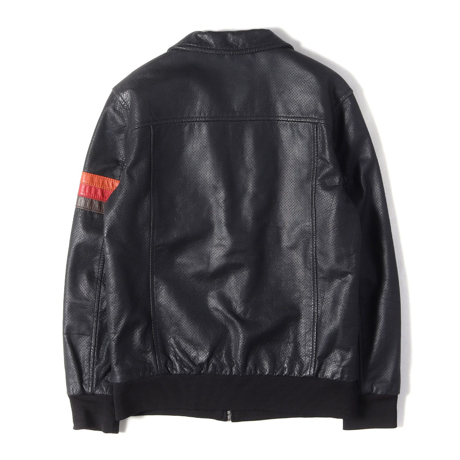 Schott ブラックジャケット Sサイズ Schott ショット ジャケット ブラック 黒 サイズ:S | ラインパッチ
