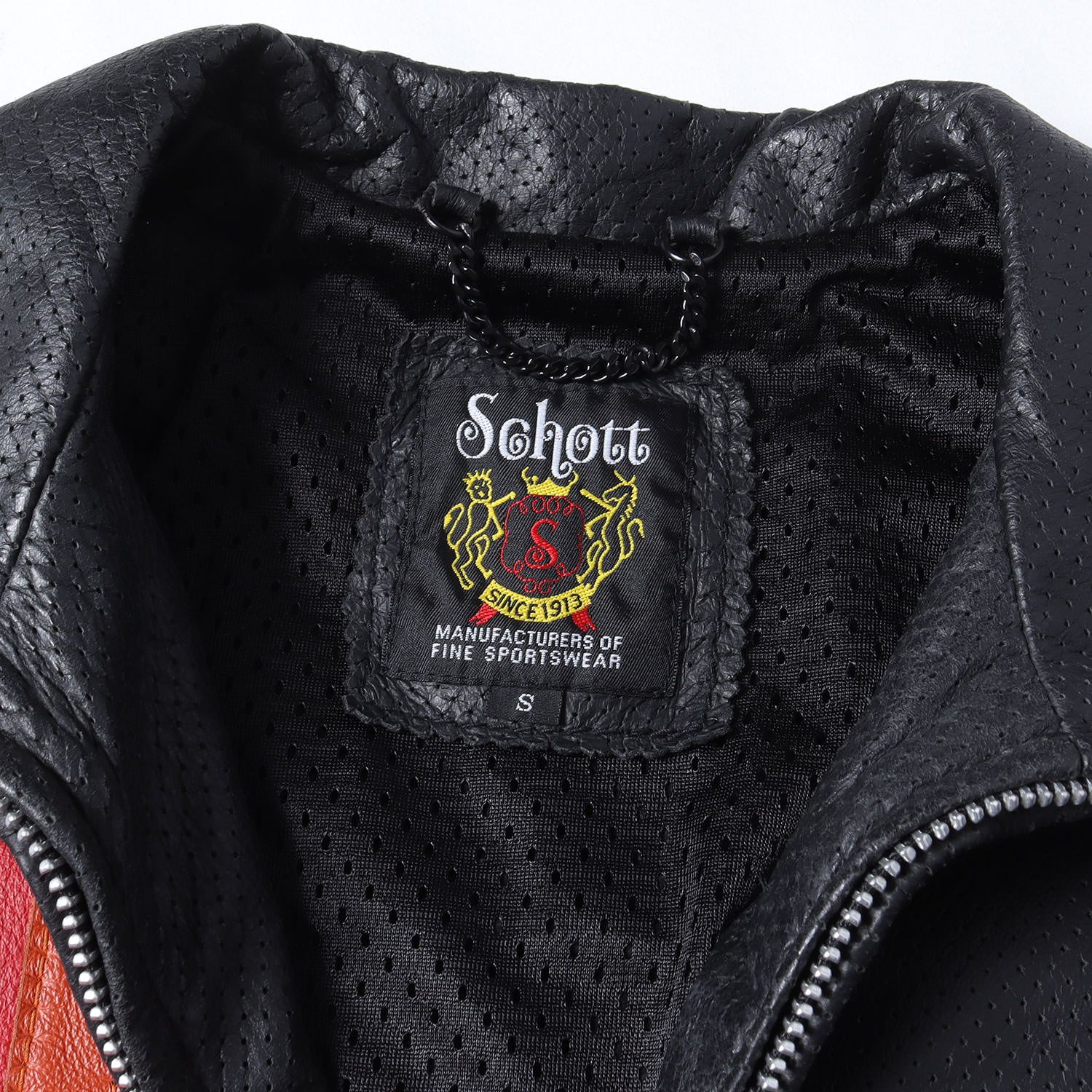 Schott ショット ジャケット ブラック 黒 サイズ:S | ラインパッチ