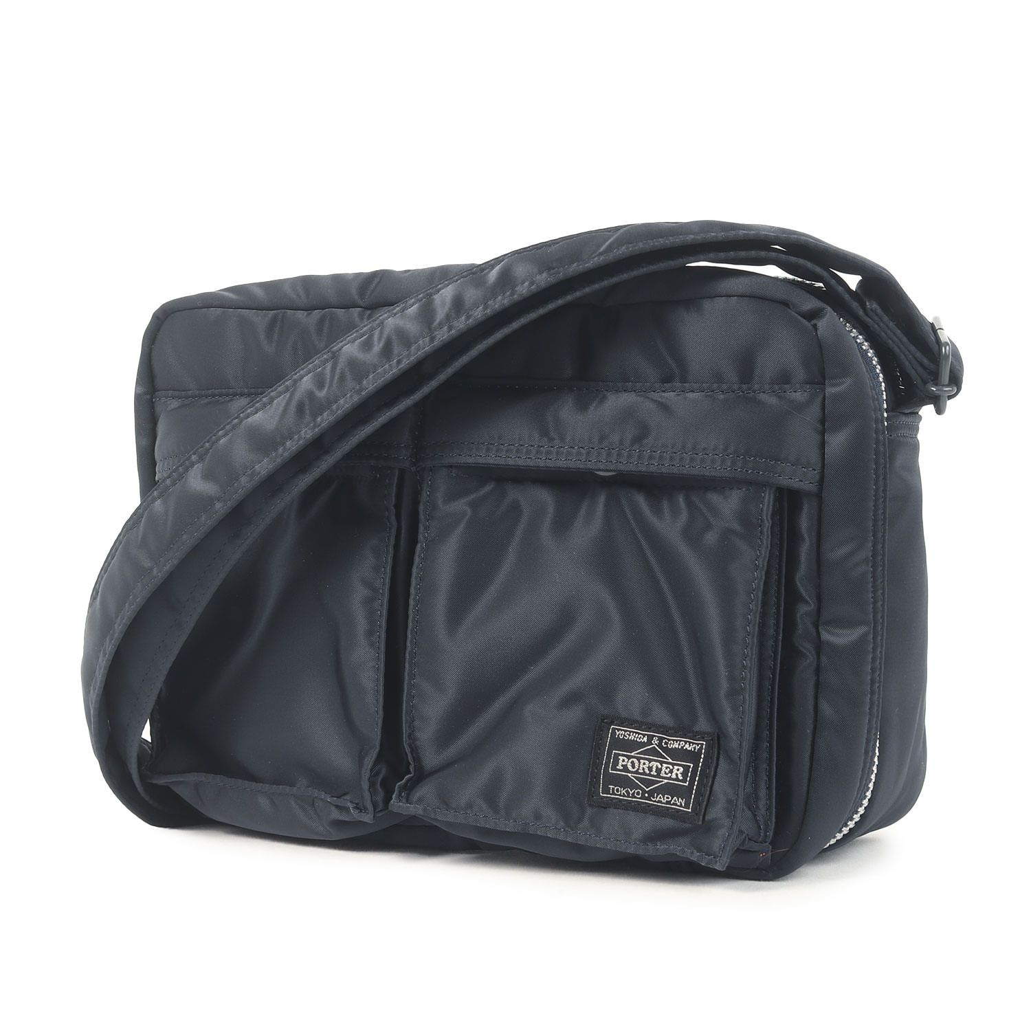 【美品】HEAD PORTER ヘッドポーター バッグ ネイビー 紺 | タンカー ショルダーバッグ (TANKER SHOULDER BAG) | 吉田カバン ブランド【メンズ】【中古】