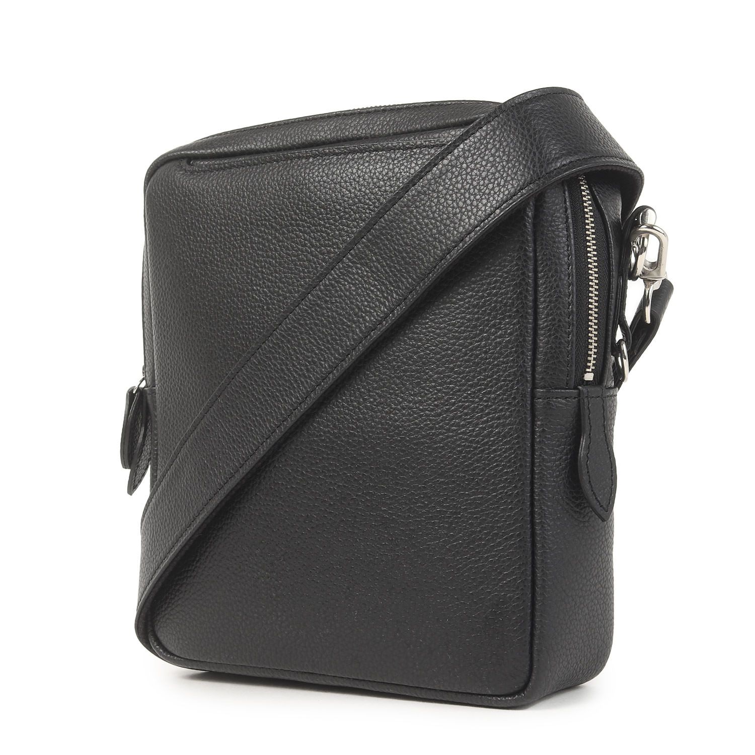 【新品】SIN SIN / 新進工房 シンシンコウボウ バッグ ブラック 黒 | シュリンクレザー 大人クロスボディバッグ / ショルダーバッグ | 日本製 ブランド カバン【メンズ】