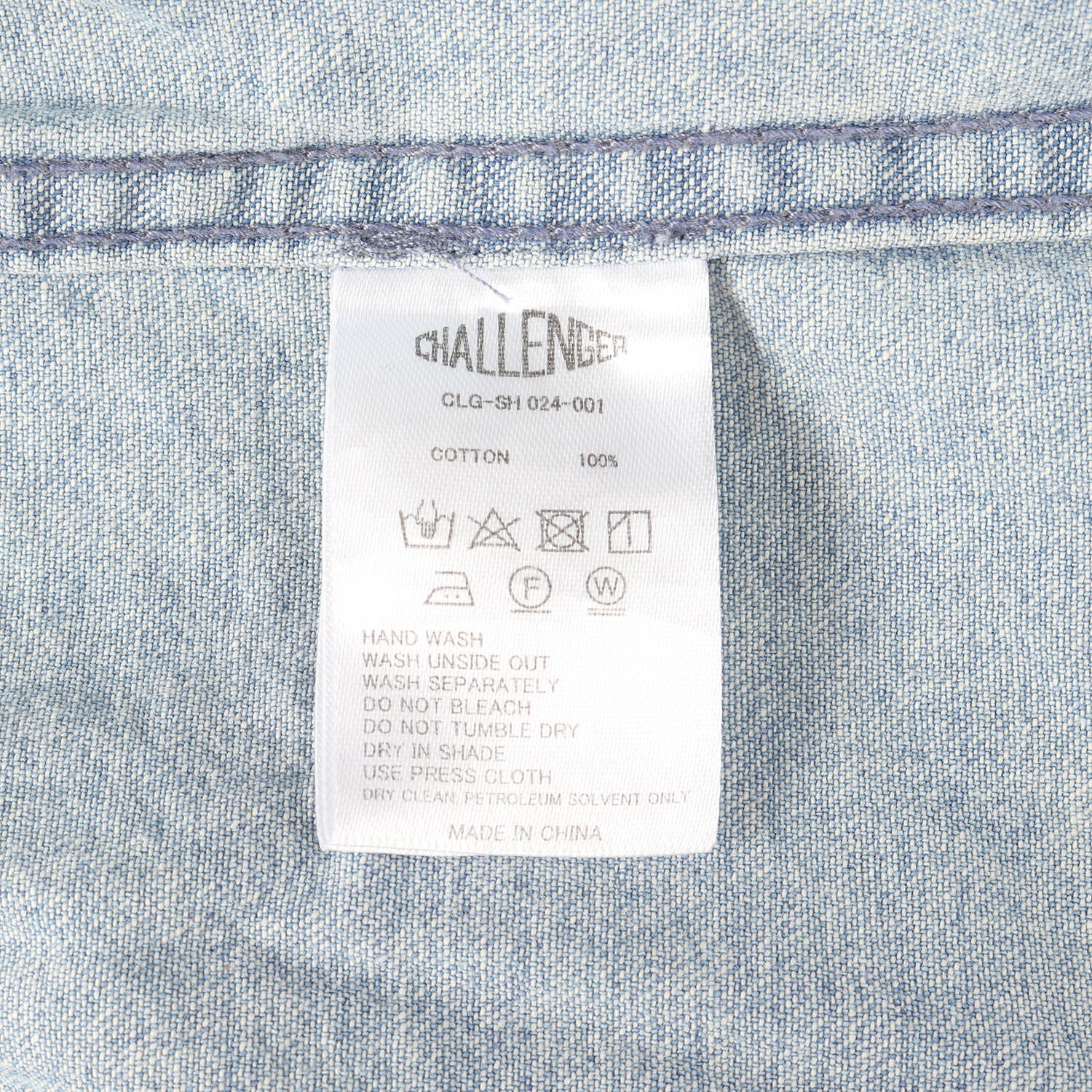 CHALLENGER チャレンジャー シャツ インディゴ サイズ:L | 24SS 
