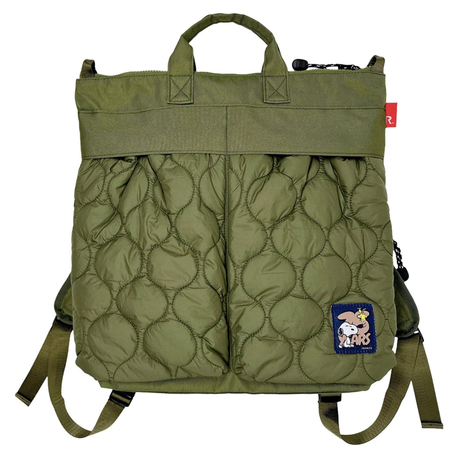 [ルートート] スヌーピー[リュック]IP.セオルー.パフ.Peanuts-0R ヘルメットバッグ型リュック ピーナッツ【KHAKI 】 [02 KHAKI カーキ]