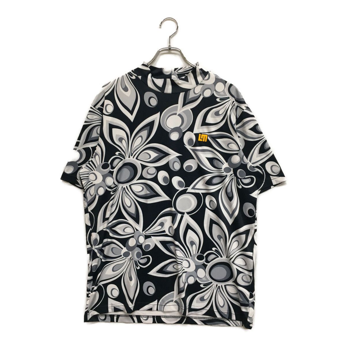 中古 メンズ ラウドマウス LOUDMOUTH 半袖シャツ LL 濃紺 ダークネイビー モックネック