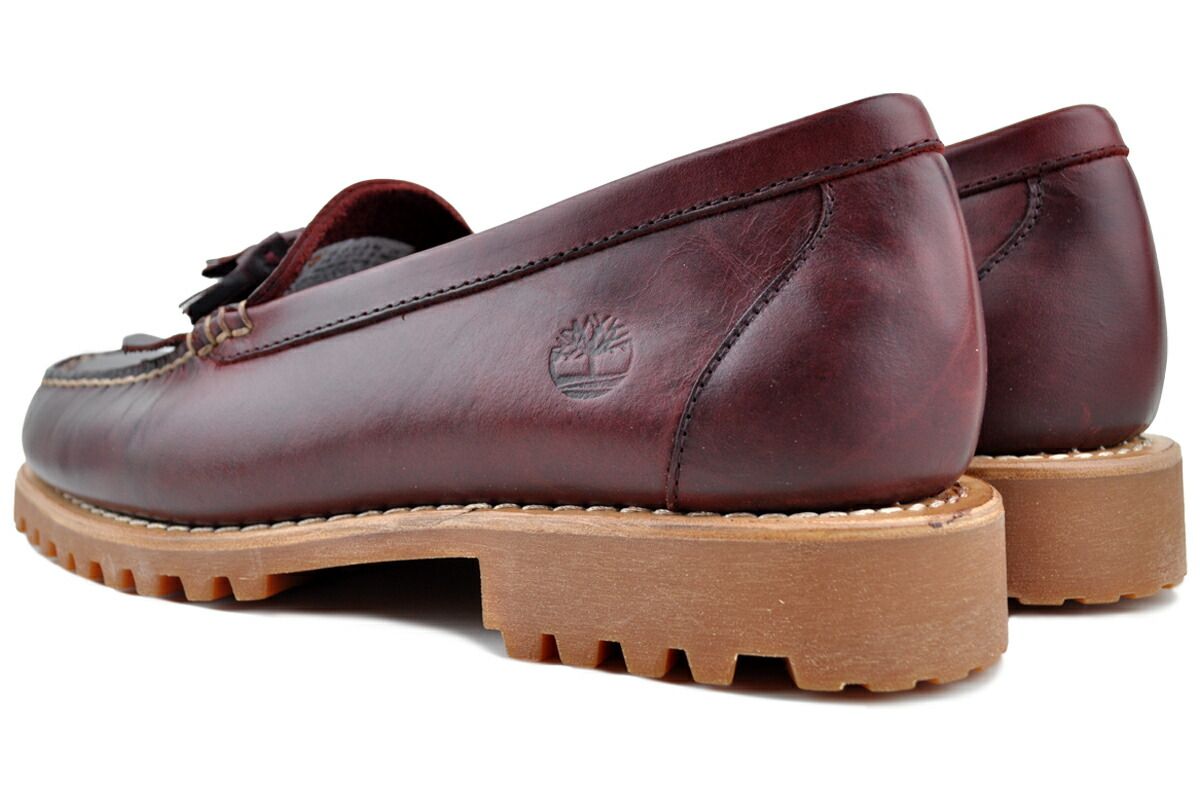 【新品未使用】Timberland レザーローファー バーガンディ ティンバーランド オーセンティック ローファー バーガンディ フル