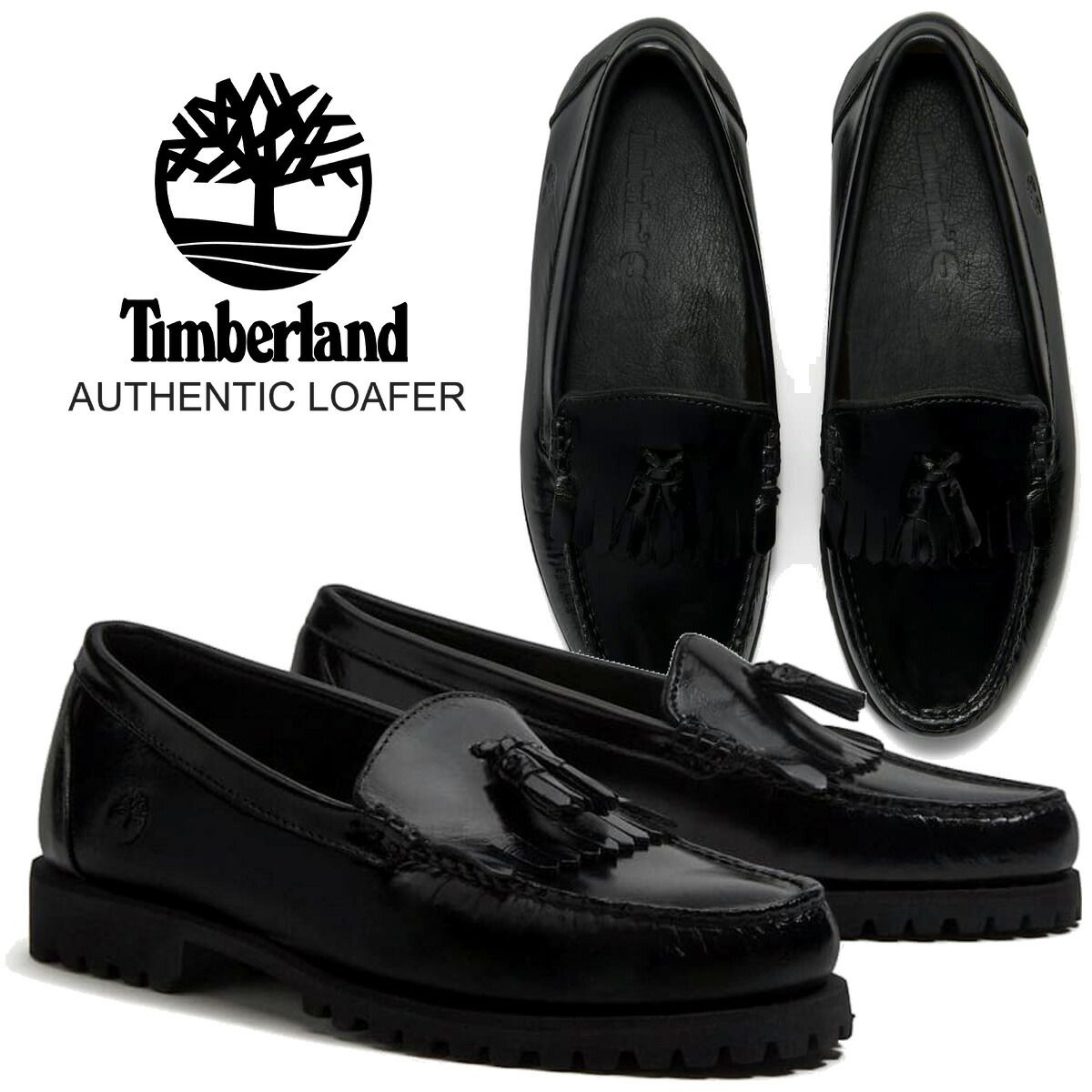 ティンバーランド オーセンティック ローファー ブラック フルグレイン Timberland AUTHENTIC LOAFER BLACK FULL GRAIN a2msc-w02 ローファー 革靴 靴 シューズ ブーツ レザー メンズ