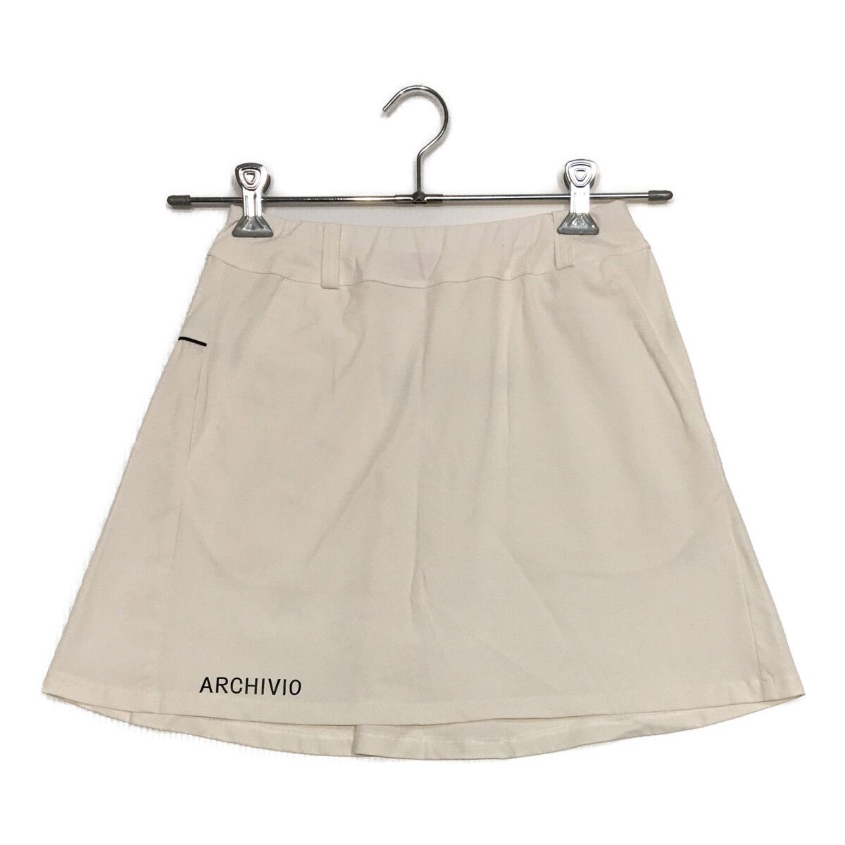 中古 レディース アルチビオ archivio スカート 36(S) 白 ホワイト ウエストゴム