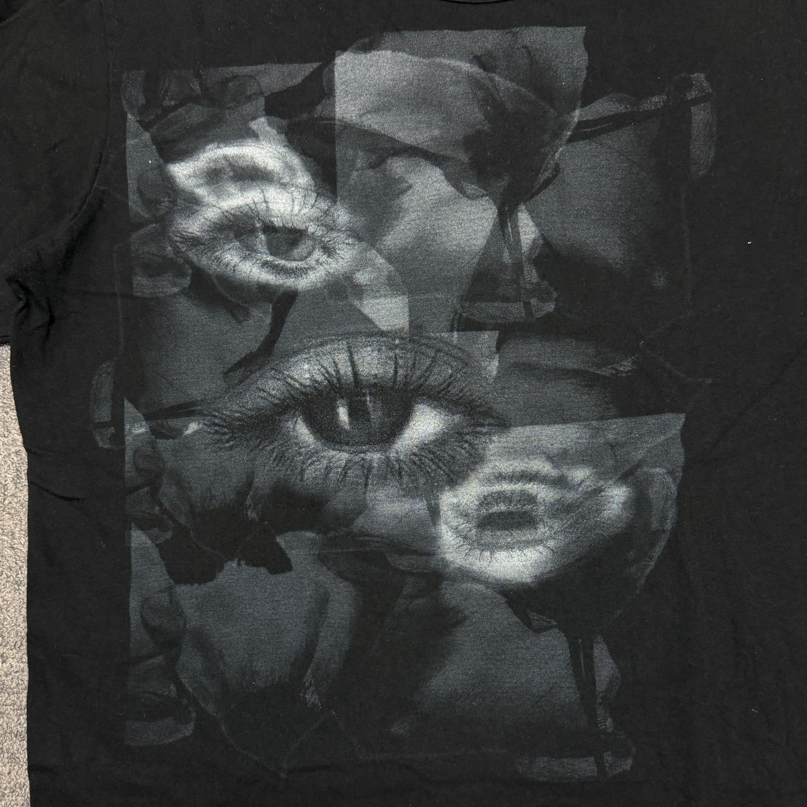 Yohji Yamamoto POUR HOMME EYE PRINT ROUND NECK LONG SLEEVES アイ