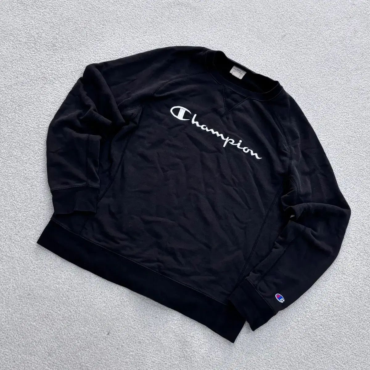 M チャンピオン メンズ バストロゴ スウェット Tシャツ 0519E