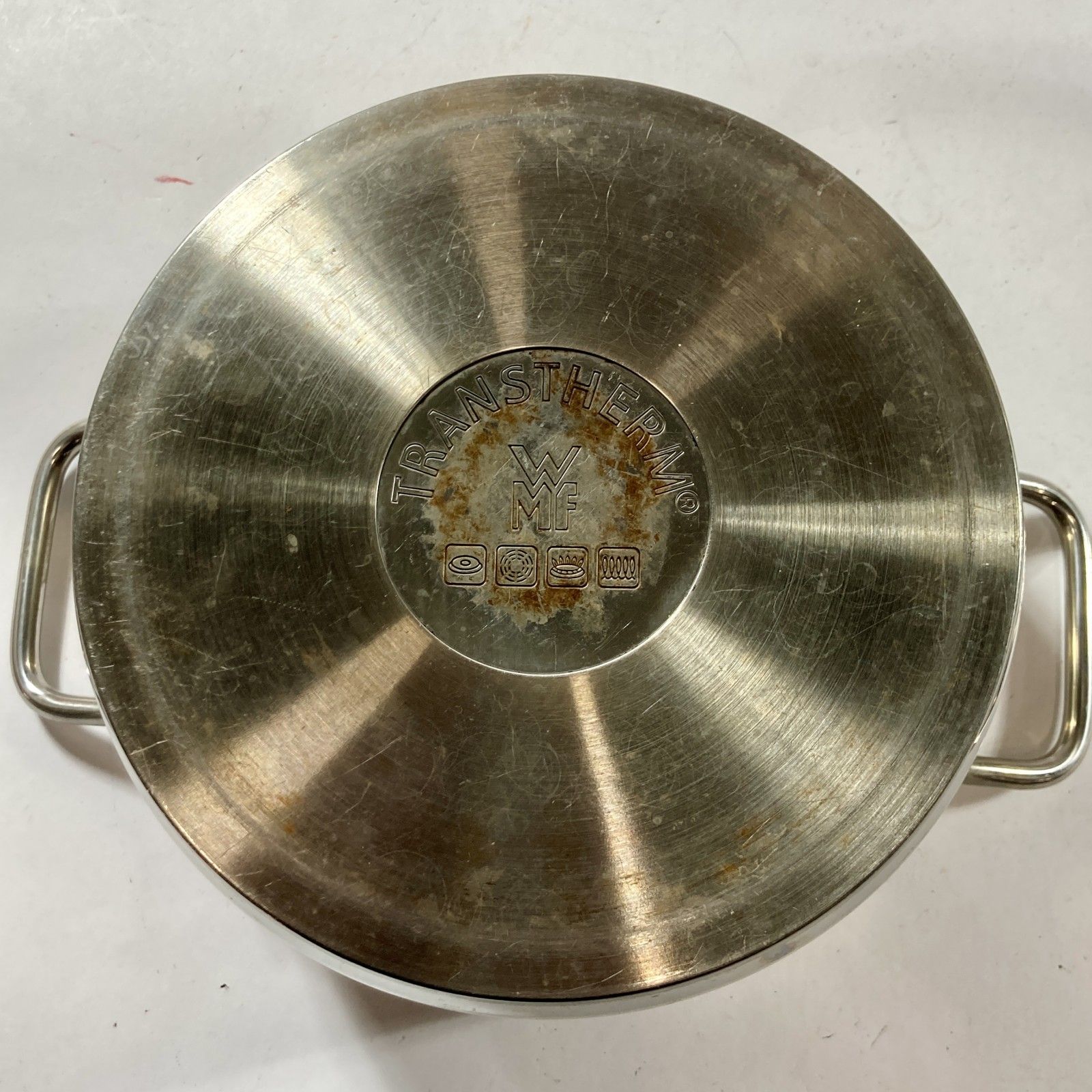 ☆ WMF TRANSTHERM 両手鍋 IH対応 ステンレス製 蓋つき 約φ20x11cm