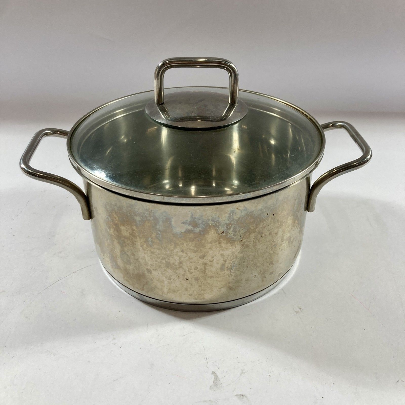 ☆ WMF TRANSTHERM 両手鍋 IH対応 ステンレス製 蓋つき 約φ20x11cm