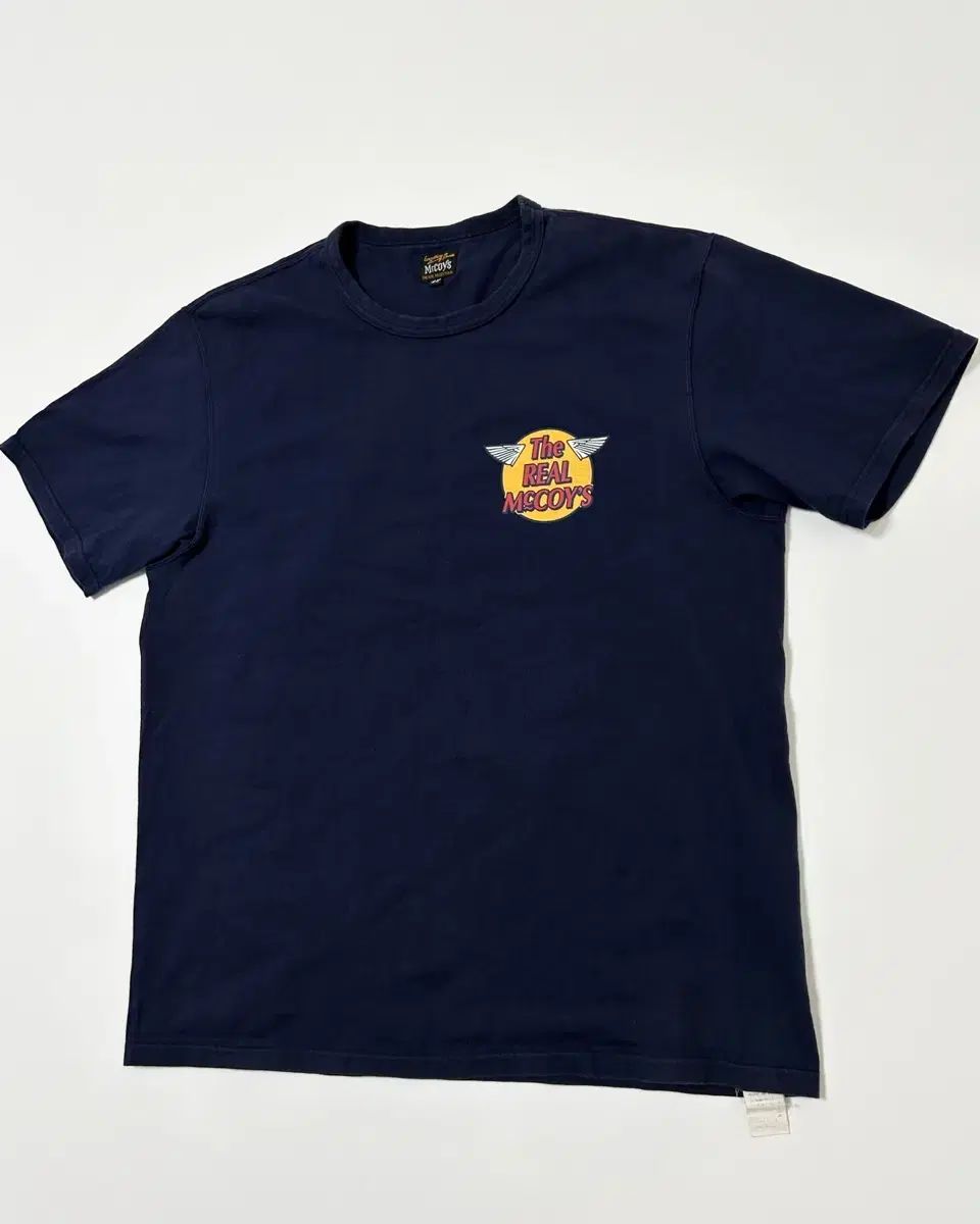 (XL)The REAL McCOY’S ザ・リアルマッコイズ ロゴ 半袖Tシャツ