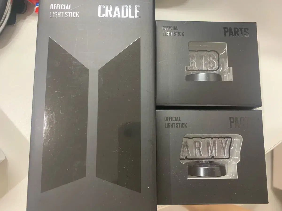 BTS（防弾少年団・バンタン）公式ペンライト クレードル + PARTS BTS ARMY セット