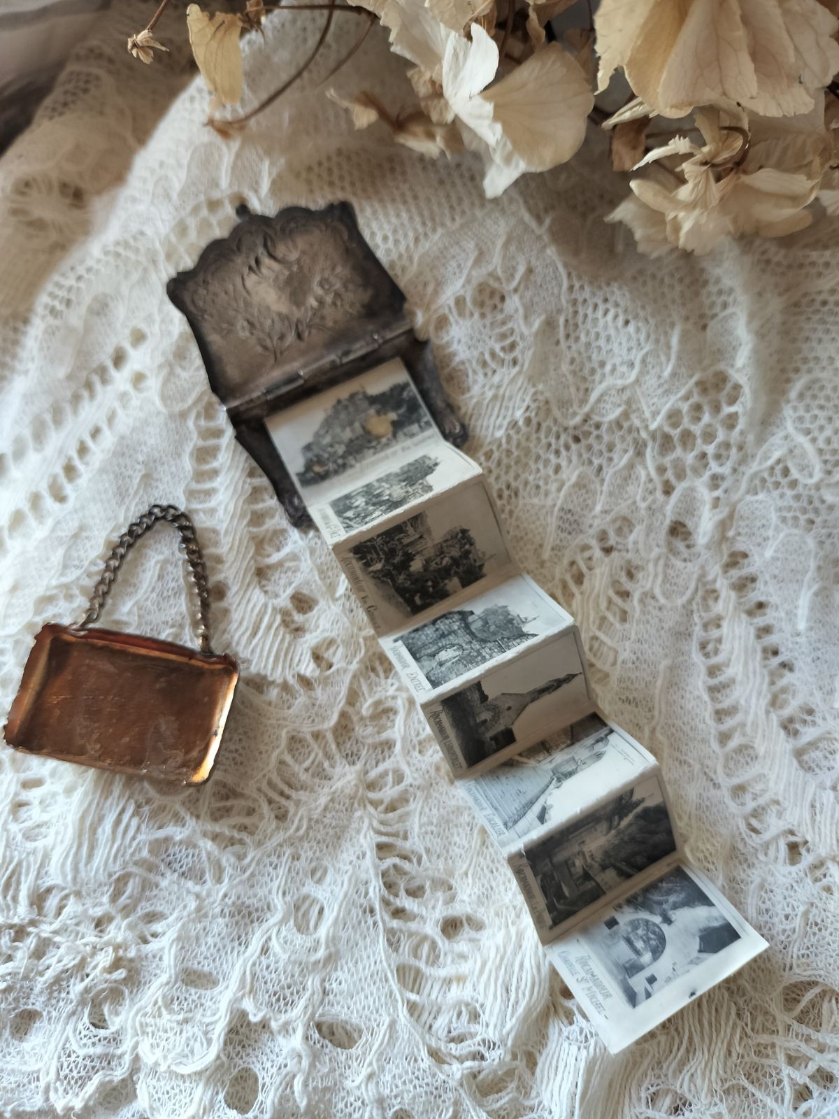 フランス アンティーク 写真付 ミニチュア ハンドバッグ 1900年