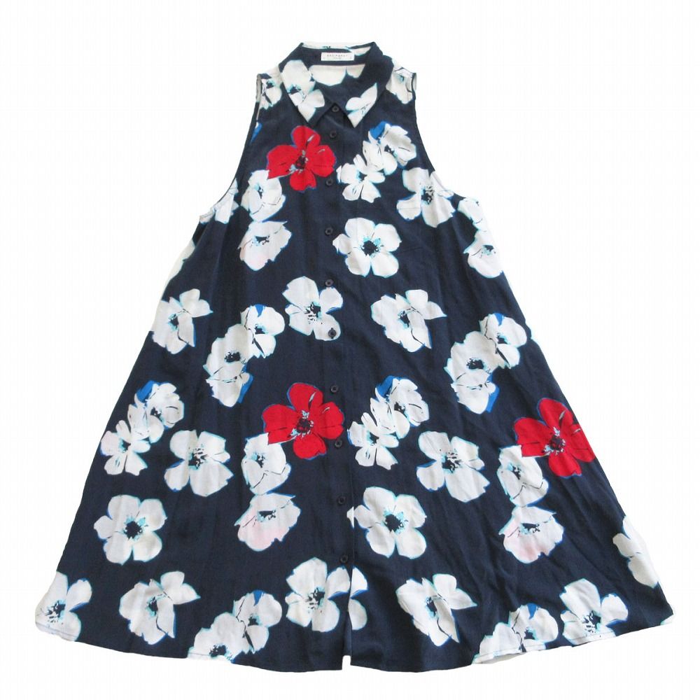 EWUIPMENT FEMME エキプモン フラワープリント ノースリーブ シャツ 
