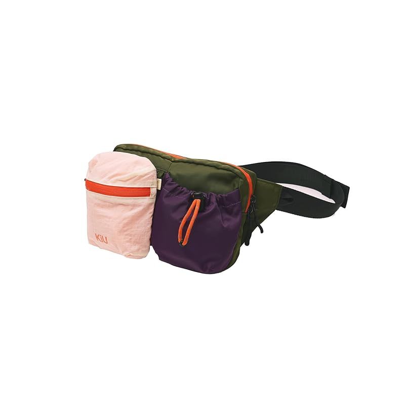 【新品】 KiU キウ デタッチャブルミニボディバッグ DETACHABLE MINI BODY BAG 防水 撥水 ポーチ 取り外し可能 ウエストバッグ ポケット カラフル かわいい おしゃれ ユニセックス メンズ レディース カーキ K534-906