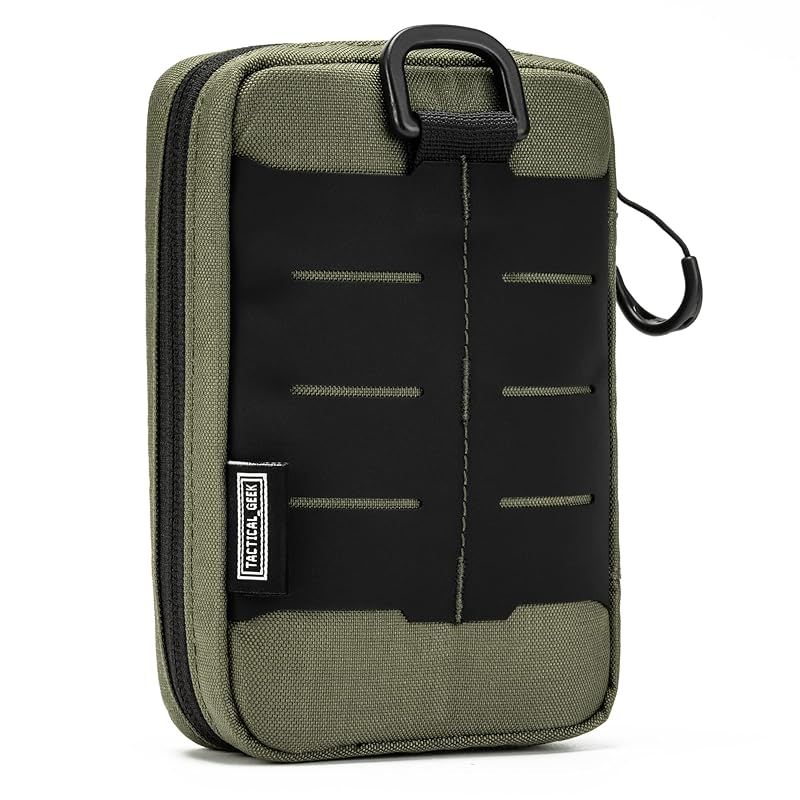 【新品】 TACTICAL GEEK Block E2.0 EDCコンパクトウエストポケットポーチ、DIYパッチエリア付き小型ポケットオーガナイザー、マルチツール用多目的モールツールポーチ、ナイロンデイリーユーティリティツールオーガナイザーバッグ、グリーン