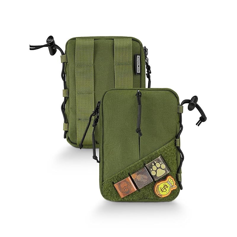 【新品】 TACTICAL GEEK Block E EDCコンパクトウエストポケットポーチ、男性用EDCポーチオーガナイザー、マルチパーパスMolleツールポーチ、DIYパッチエリア付き小型ポケットオーガナイザー、デイリーユーティリティツールオーガナイザーバ