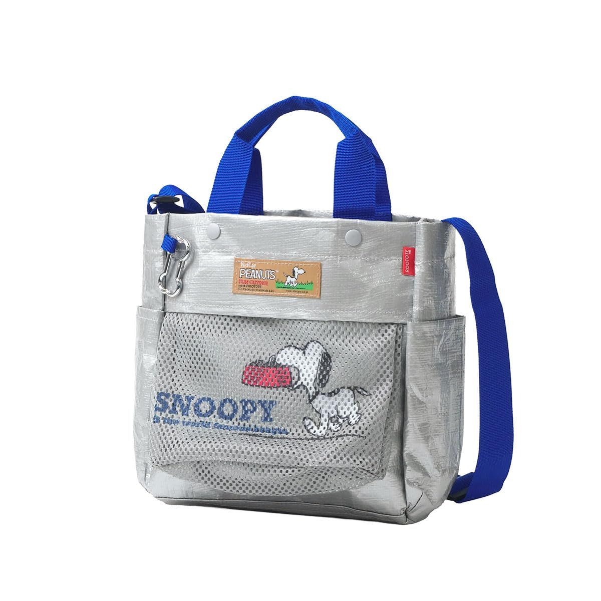 スヌーピー[トートバッグ]IP.SQ.Buddy.Peanuts-1E SQUAREお散歩バッグ/SILVER ピーナッツ [シルバー]