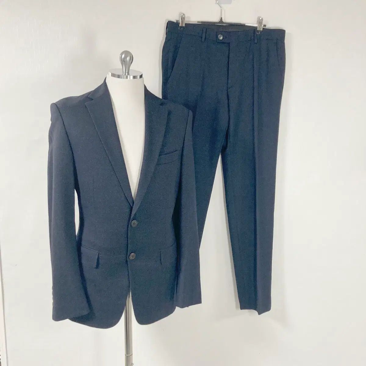 AND Z メンズ 春 秋 ネイビー スーツ セットアップ 95号店