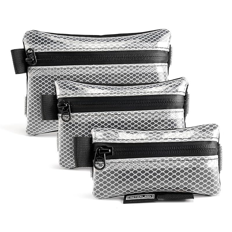 【新品】 TACTICAL GEEK Storage A5 EDC収納ポーチセット、マルチパーパスMolle EDCガジェットポーチ、多機能ユーティリティ小工具ポケット、日常持ち運び用の小物オーガナイザー (ホワイト)