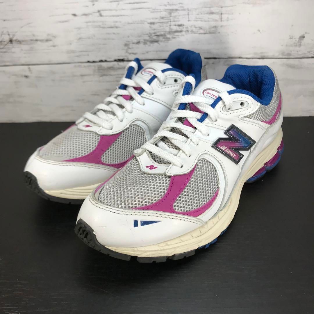 New Balance M2002R ニューバランス マルチカラー ブルー 青 白 ホワイト 23.5cm M2002RGY L07426