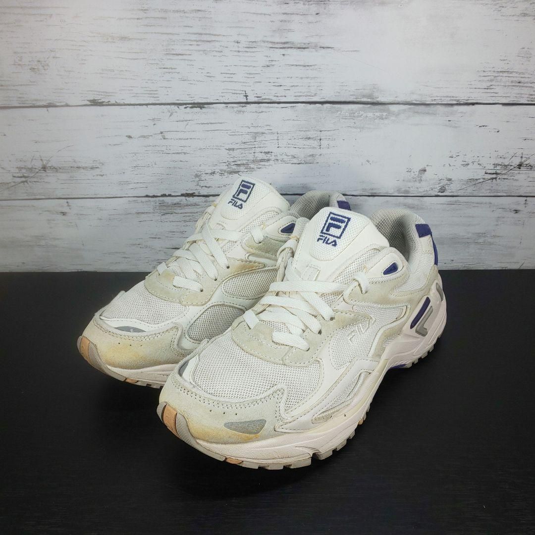 FILA CATAPULT USS521076-136 フィラ カタパルト ホワイト 白 黄なり 26cm USS21076-136 L07532