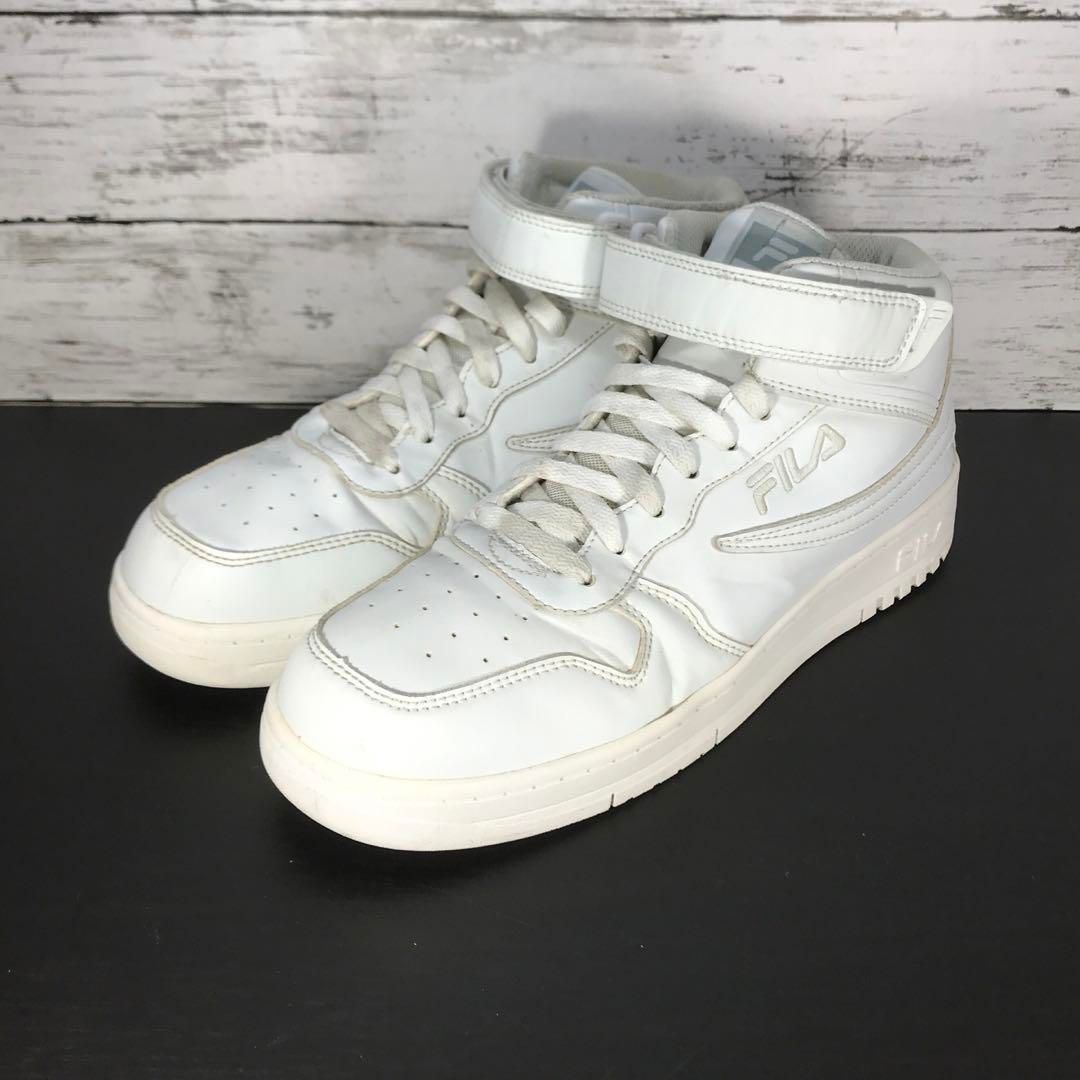 FILA HI CUT SNEAKERS フィラ ハイカット ホワイト 白 26.5cm FC4210-005 L07618