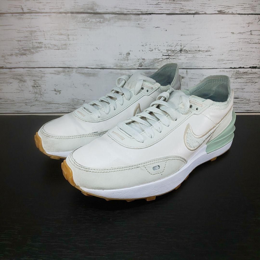 NIKE WMNS WAFFLE ONE SE SNEAKER ワッフル ワン アイボリー 黄なり 23.5cm DR9502-001 L07668