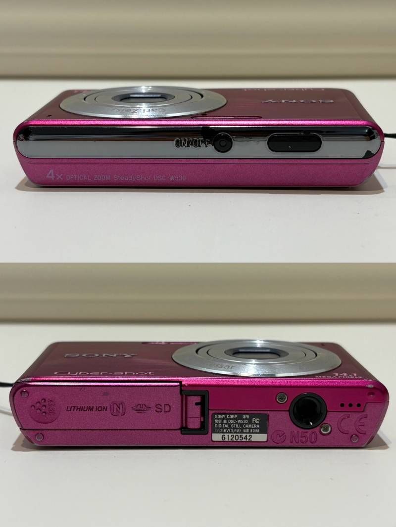 SONY Cyber-shot DSC-W530 デジカメ コンパクトデジタルカメラ ピンク