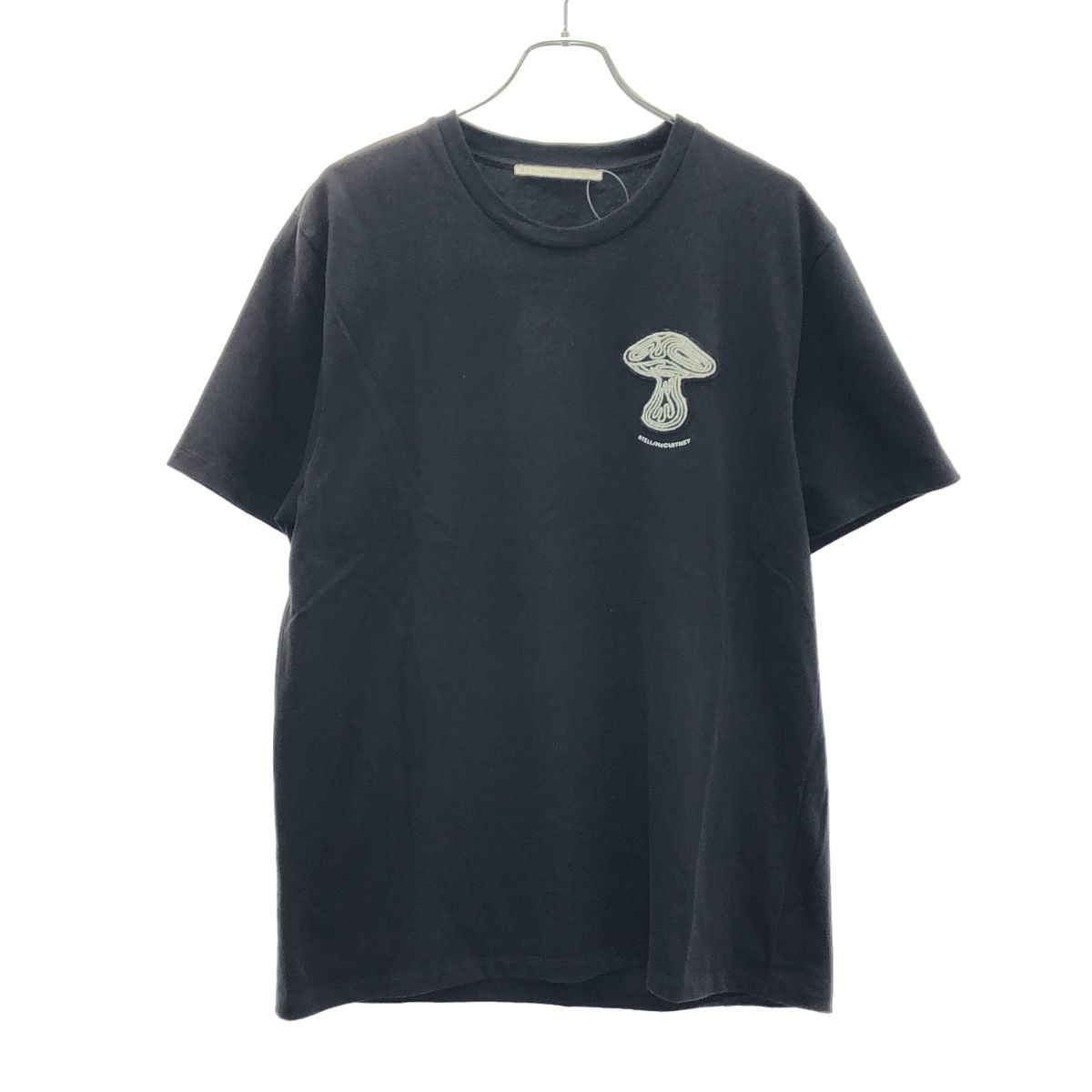 STELLA McCARTNEY ステラ マッカートニー マッシュルームパッチ クルーネックTシャツ ブラック L