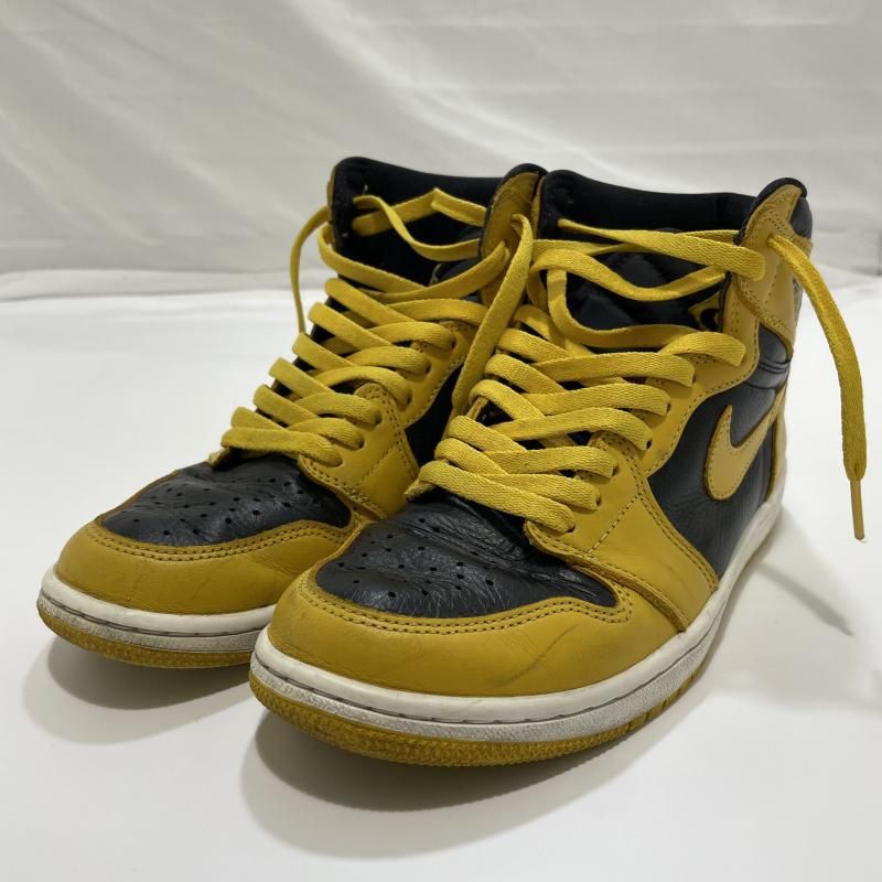 【中古】NIKE AIR JORDAN 1 High OG Pollen サイズ26cm イエロー ナイキ 555088-701[19]
