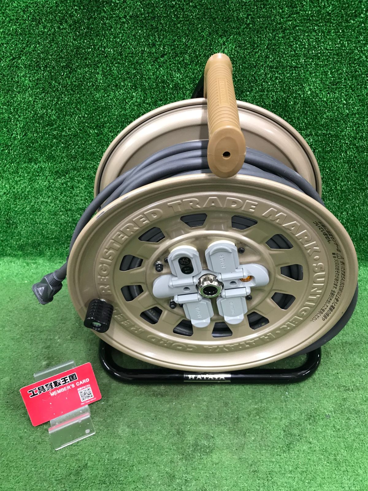 【中古品】【0918】★HATAYA(ハタヤ) サンタイガーリール 30m 屋内用 GT-30S　ITG6XUW19NSA