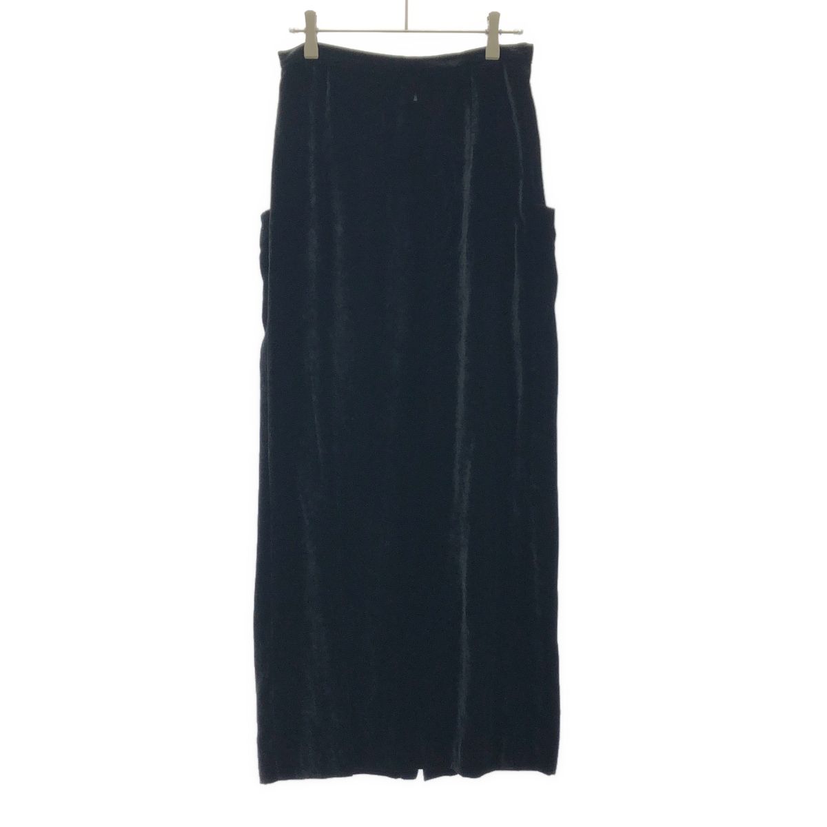 Yohji Yamamoto FEMME ヨウジヤマモト ファム 2005AW ベルベットスカート FN-S13-284 ブラック 2