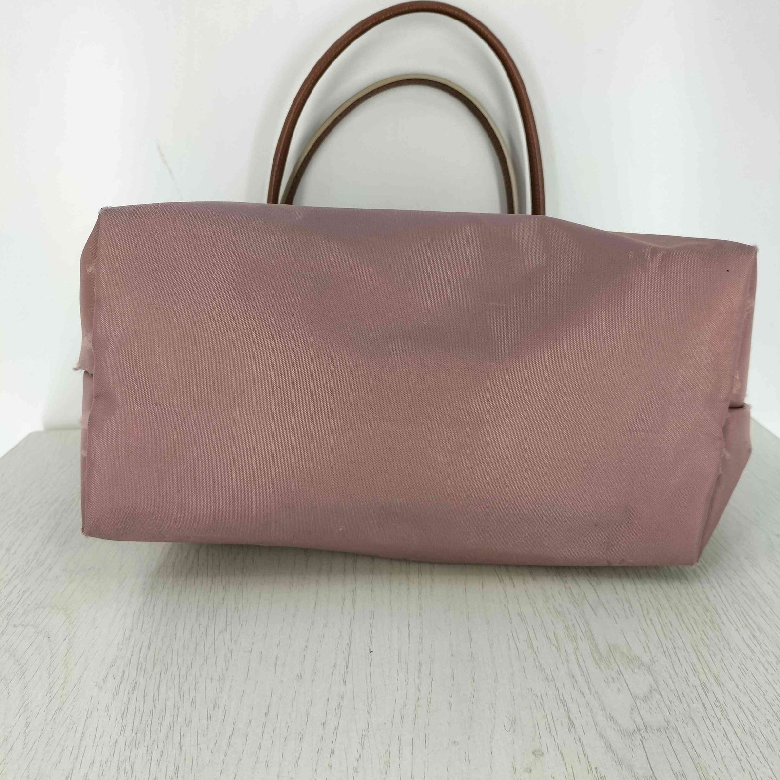 ロンシャン LONGCHAMP エッフェル塔 刺繍 レザーハンドル ナイロン 