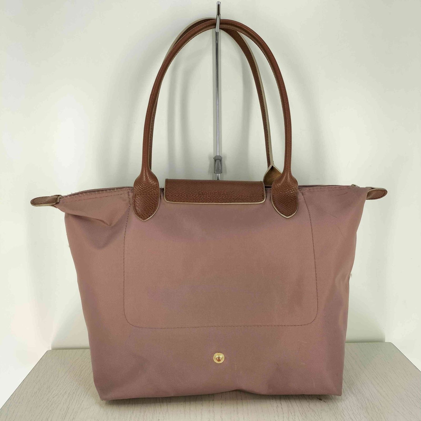 ロンシャン LONGCHAMP エッフェル塔 刺繍 レザーハンドル ナイロン