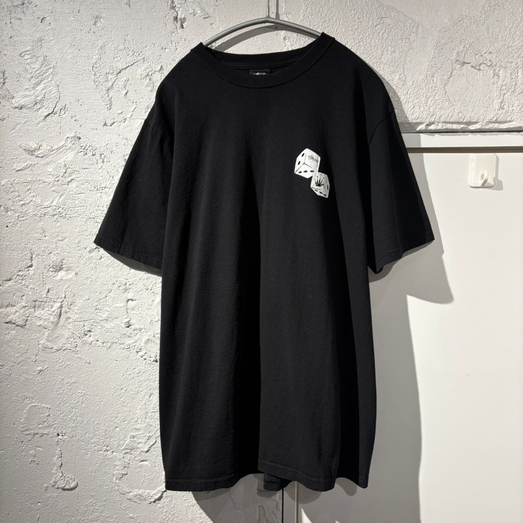 Stussy ステューシー Dice Tee 半袖Tシャツ ブラック size:M 【表参道B05】