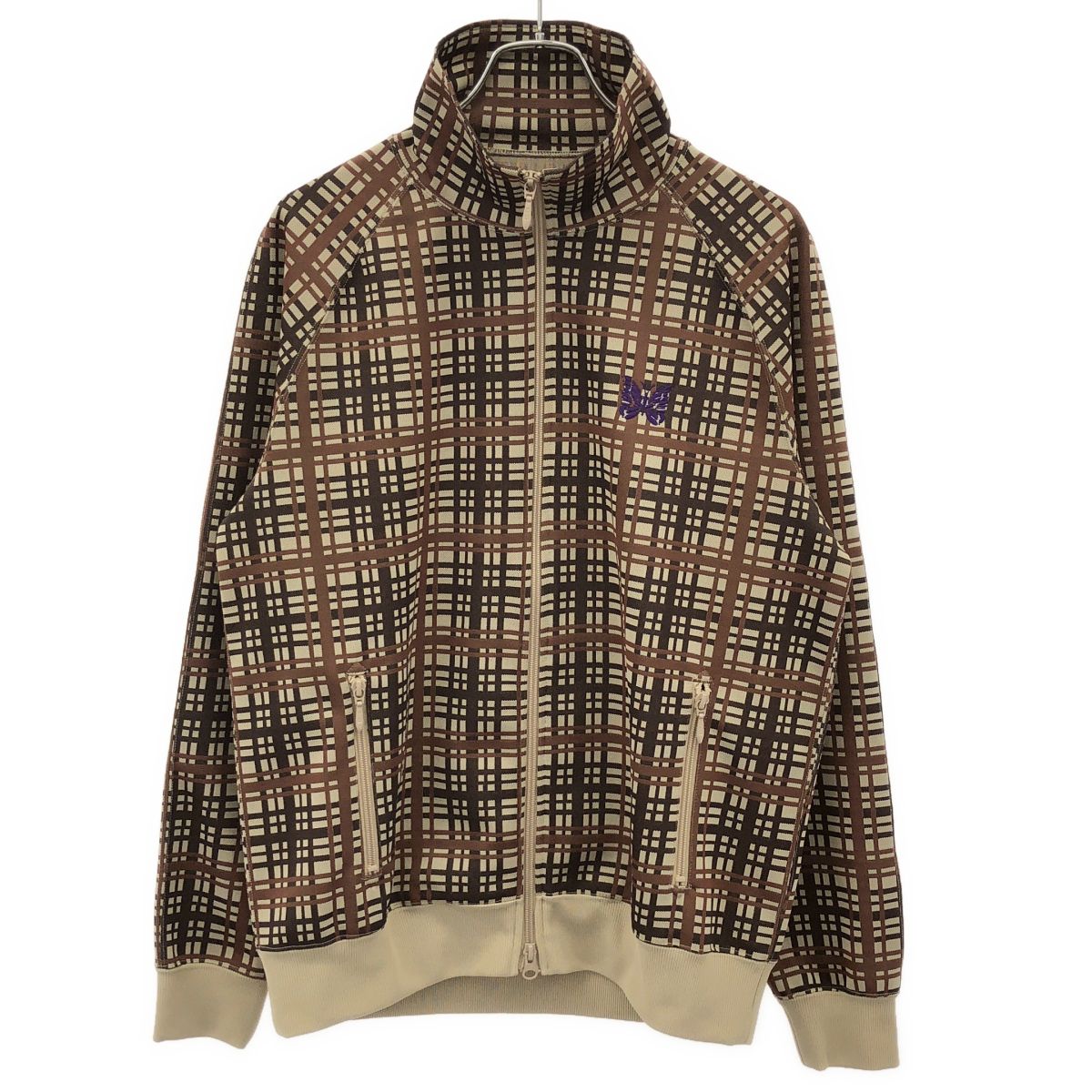 Needles ニードルズ 25AW Track Jacket - Poly Jacquard トラックジャケット RW312 ブラウン系 M