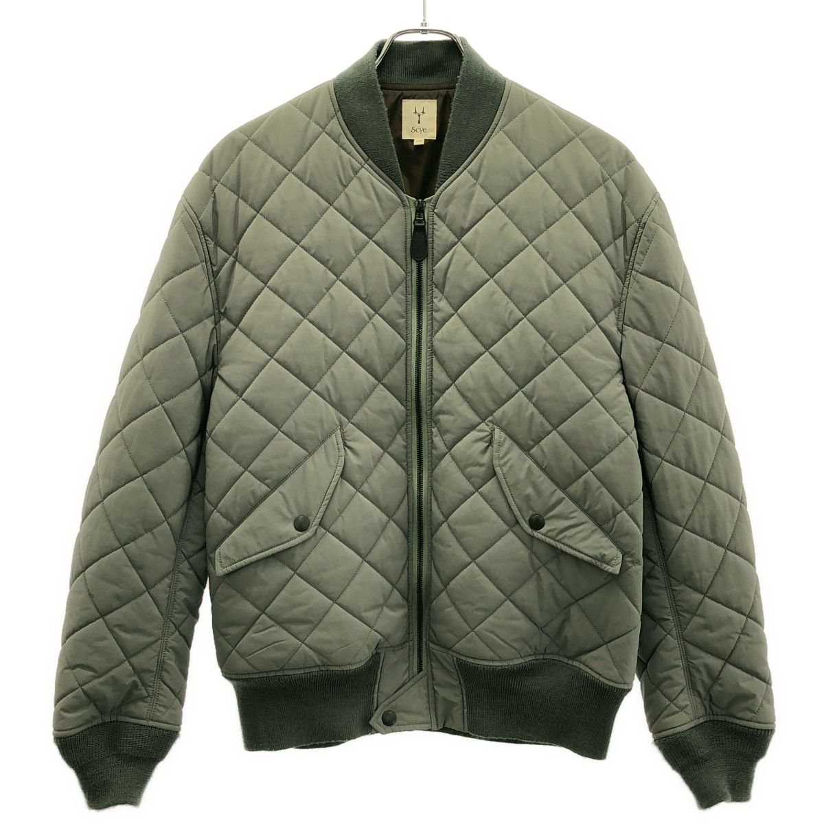 SCYE サイ SAMPLE/26SS P/N Gaberdine Quilted Bomber Jacket キルティングボンバージャケット カーキ系 38