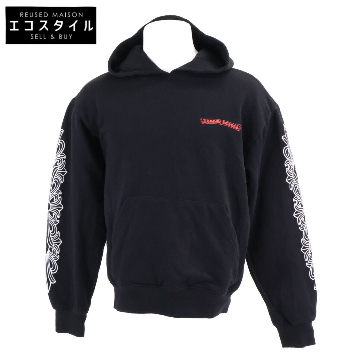 Chrome Hearts　クロムハーツ　x MATTY BOY 国内正規 99 Eyes Chomper Horseshoe Hoodie プルオーバーパーカ　M