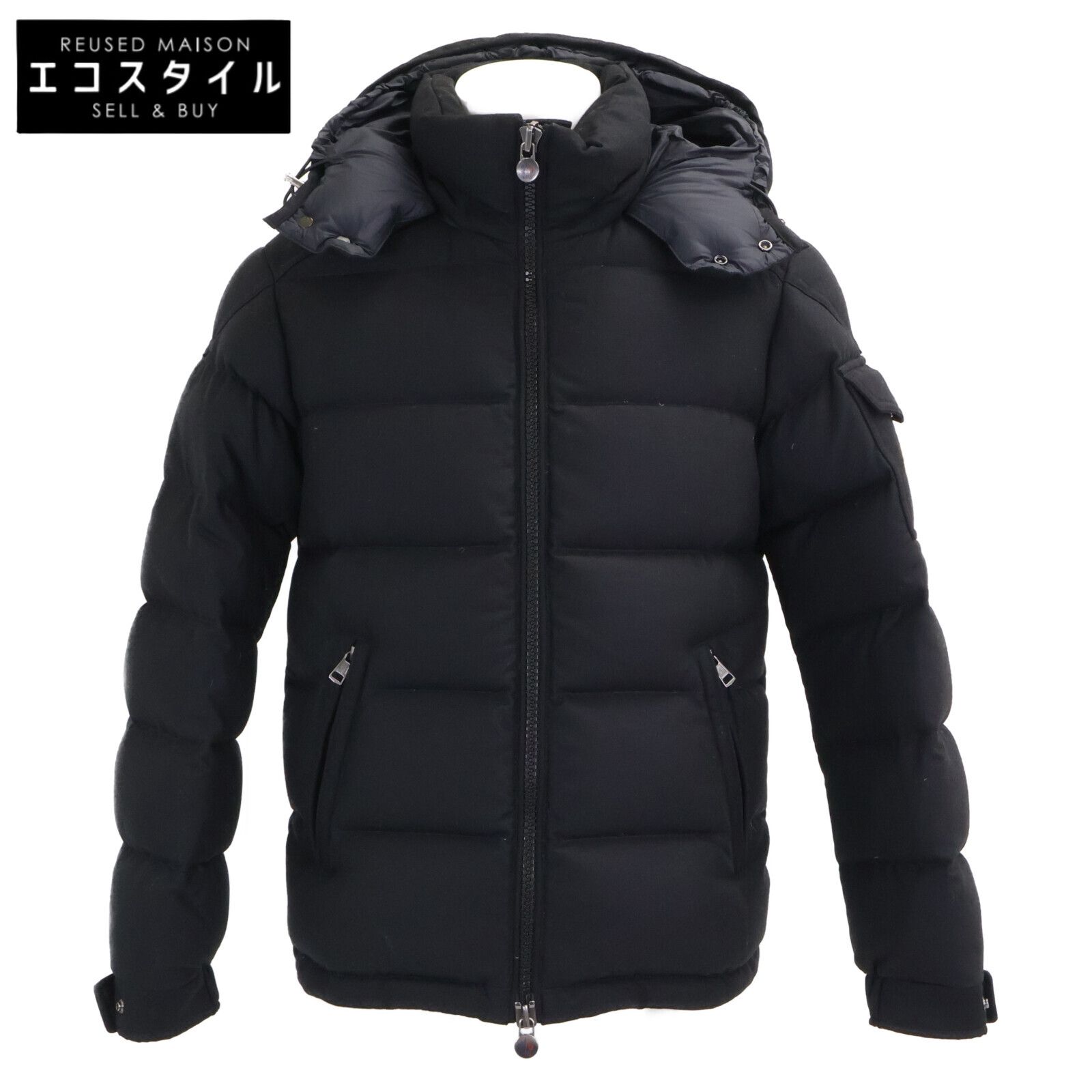 MONCLER　モンクレール　MONTGENEVRE モンジュネーブル ウール フード付ダウンジャケット　1