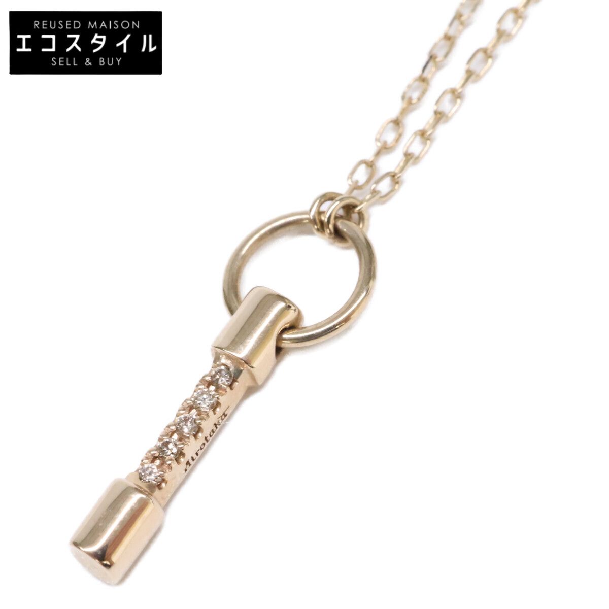 HIROTAKA　ヒロタカ　美品 K10 PU10KDN PUNCTURE Sサイズ D0.02ct ダイヤモンド
