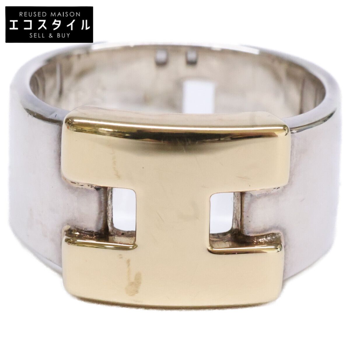 HERMES　エルメス　Ag925 x Au750 ヘラクレス　50　10号