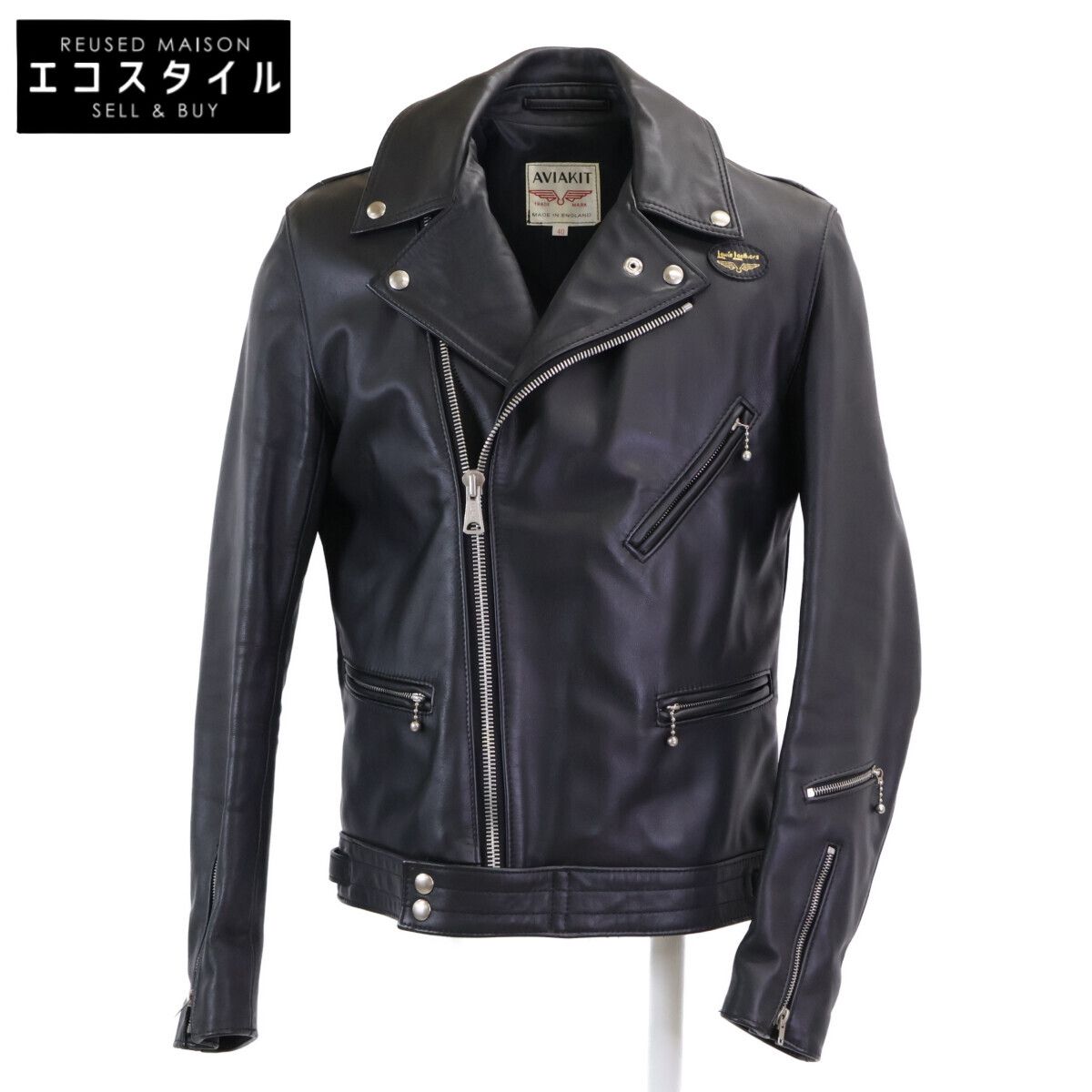 Lewis Leathers ルイスレザー 441T サイクロン カウハイド タイトフィット ライダースジャケット 40