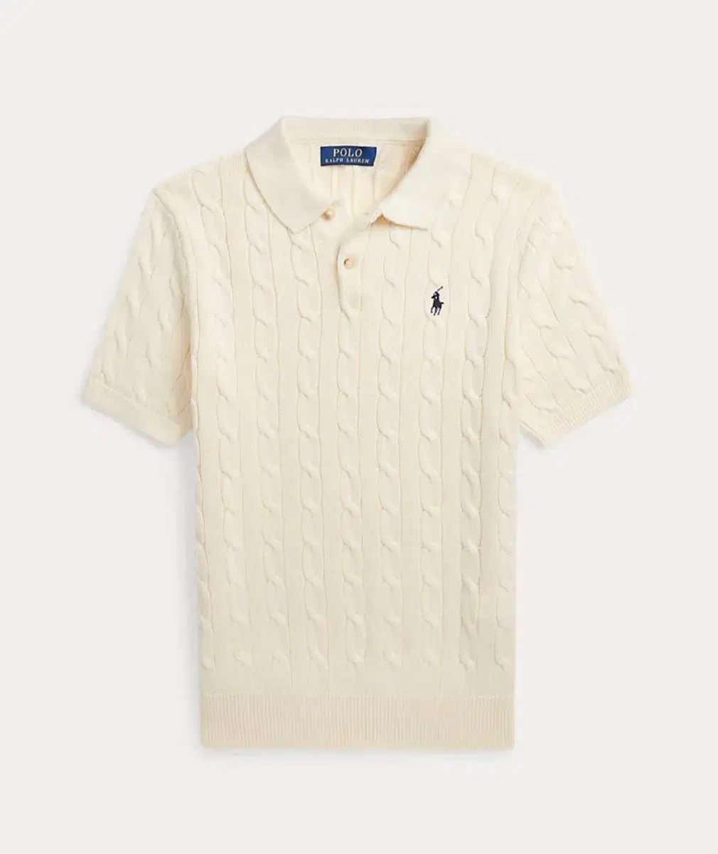 ポロ ラルフローレン ケーブル 半袖 Tシャツ ニット カラーTシャツ XL 新品