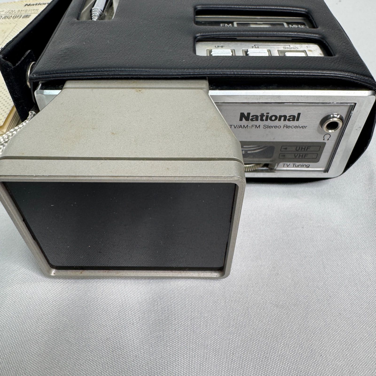 美品 FM/AMラジオ付 白黒テレビ TR-1020 ナショナル ジャンク品】National TR-1020 FM/AMラジオ マイクロ白黒テレビ付き ナショナル ラジオ・コンポ