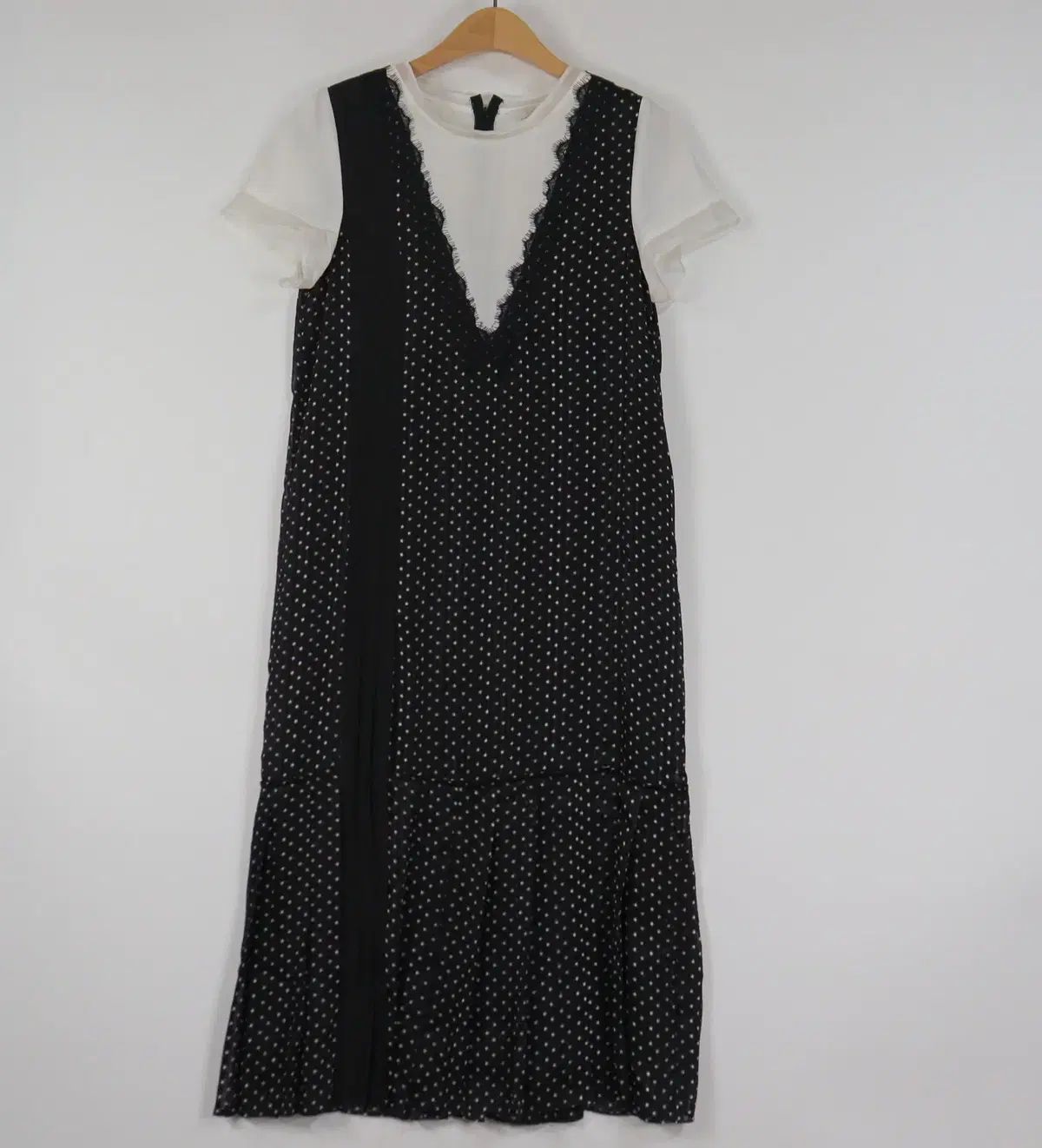 JJ JIGOTT ジェイジェイジゴット 正規品 ドット レース トゥーインワン ロング ONE PIECE 55