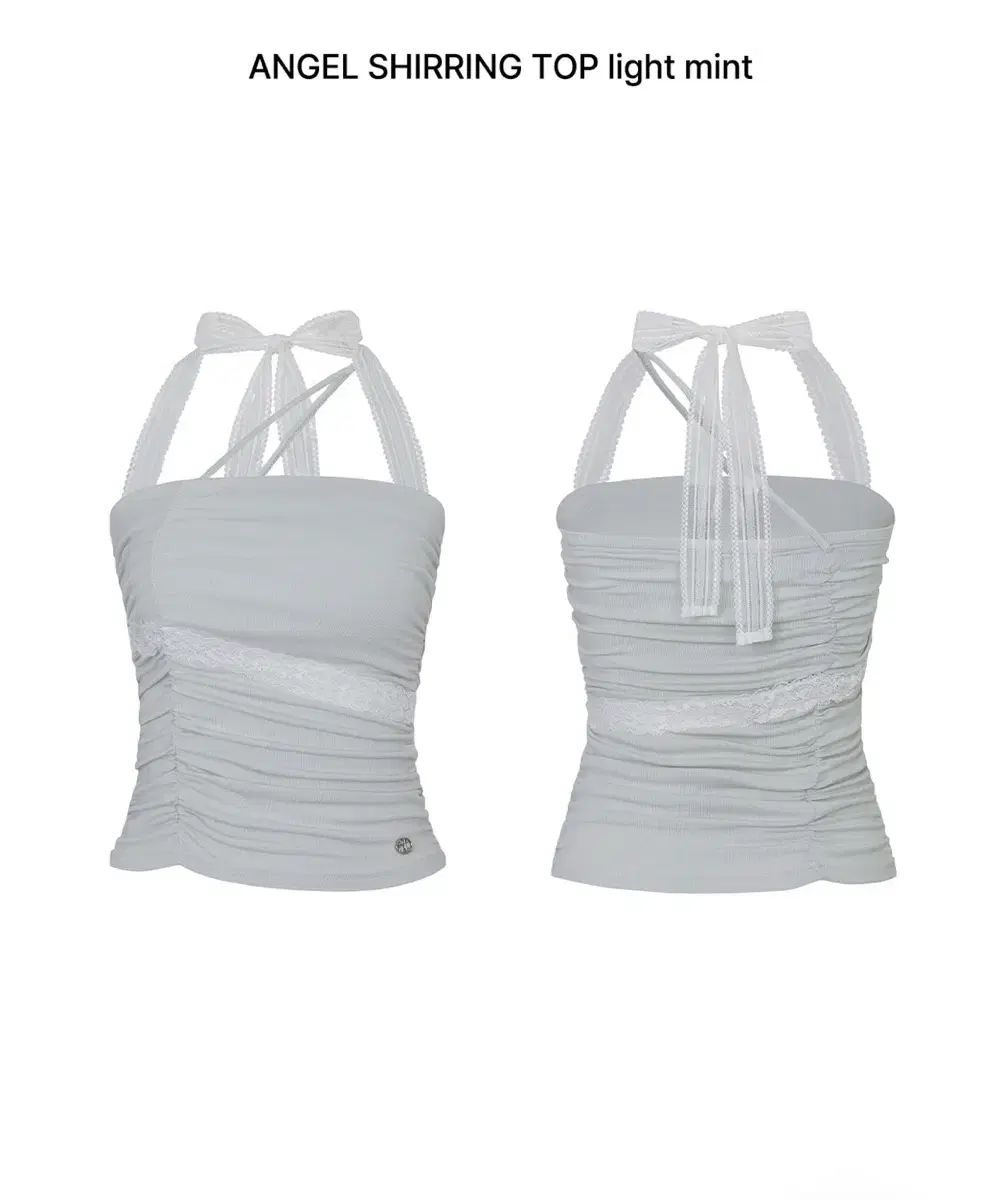 PAIN OR PLEASURE ペインオアプレジャー ANGEL SHIRRING TOP light mint M