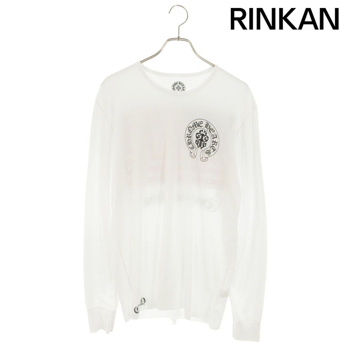クロムハーツ Thermal L/S アメリカンフラッグバックプリントサーマル長袖カットソー メンズ L