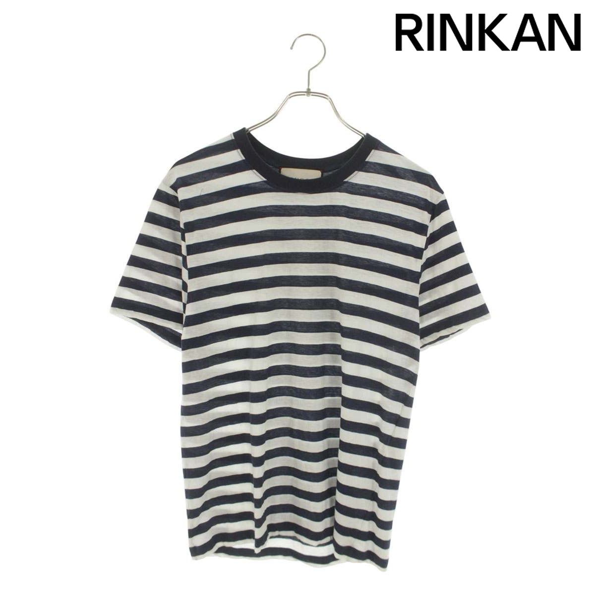 グッチ 16SS 431142 x7445 ボーダーTシャツ メンズ S