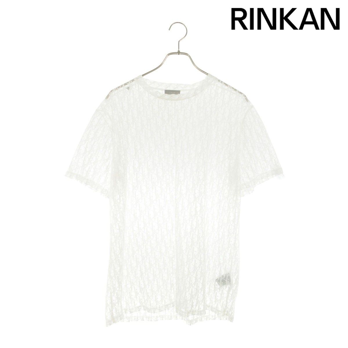 ディオール 923J615A0537 オブリーク総柄シースルーTシャツ メンズ S
